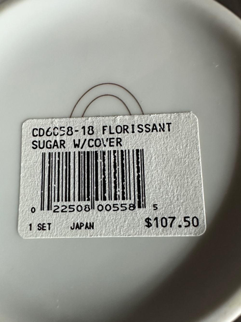 Christian Dior Florissant White Porcelain Gold Logo Sugar Bowl W/lid & Creamer - Picture 5 of 5